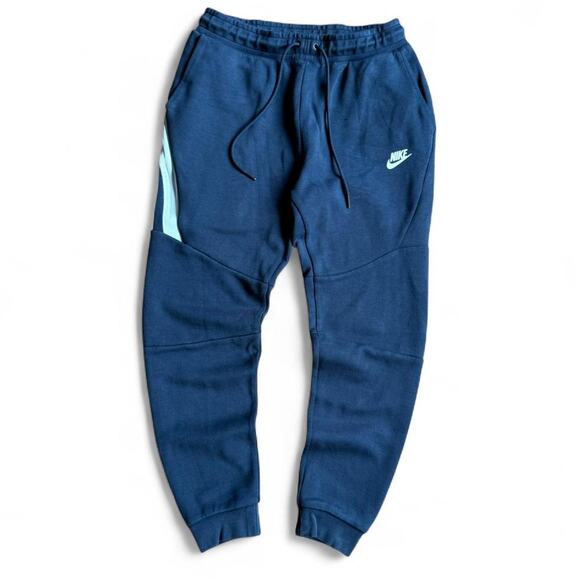 Navy Blue Nike Tech Fleece Joggers - Picture 1 of 7